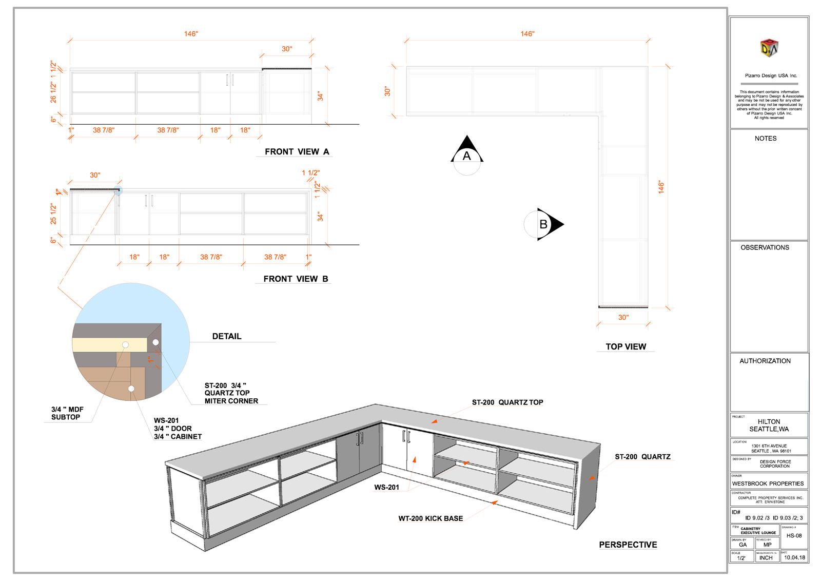 Executive Lounge Cabinetry