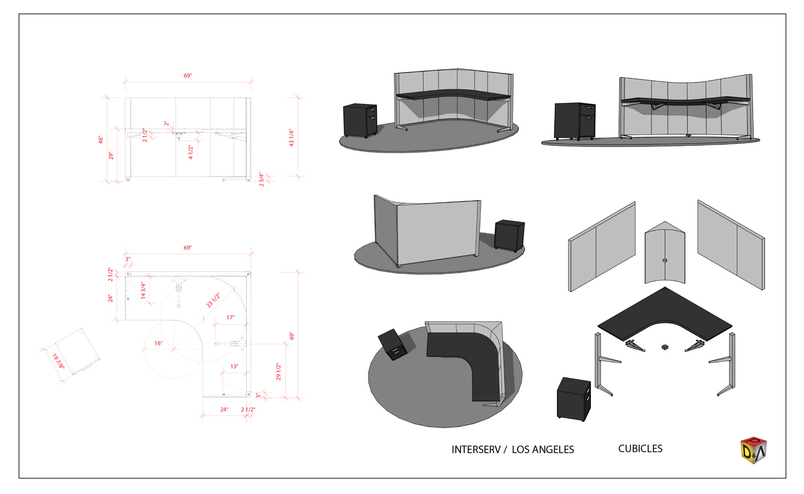 Office Cubicle Desk